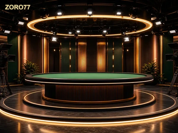 Tampilan meja snooker lengkap dengan bola berwarna dan peralatan pertandingan